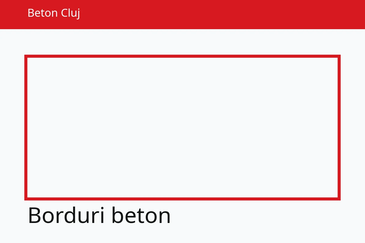Bordură pietonală din beton